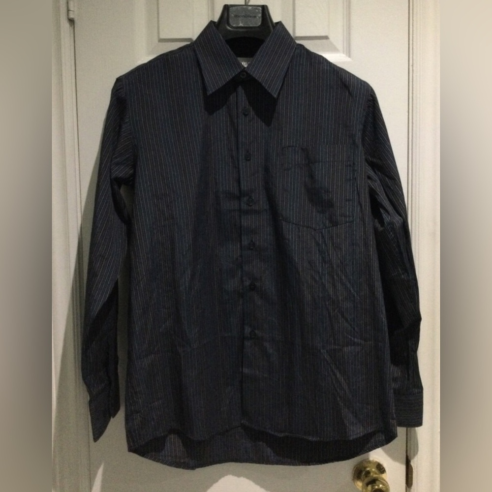 Milestone Colourful Pinstripe Dress Shirt with Textured Fabric